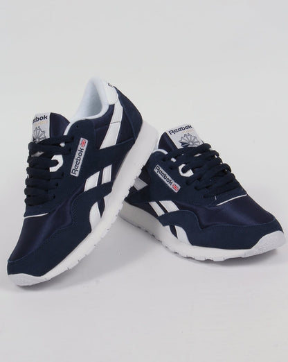 Reebok Classic Nylon Sneakers Marineblau/Weiß