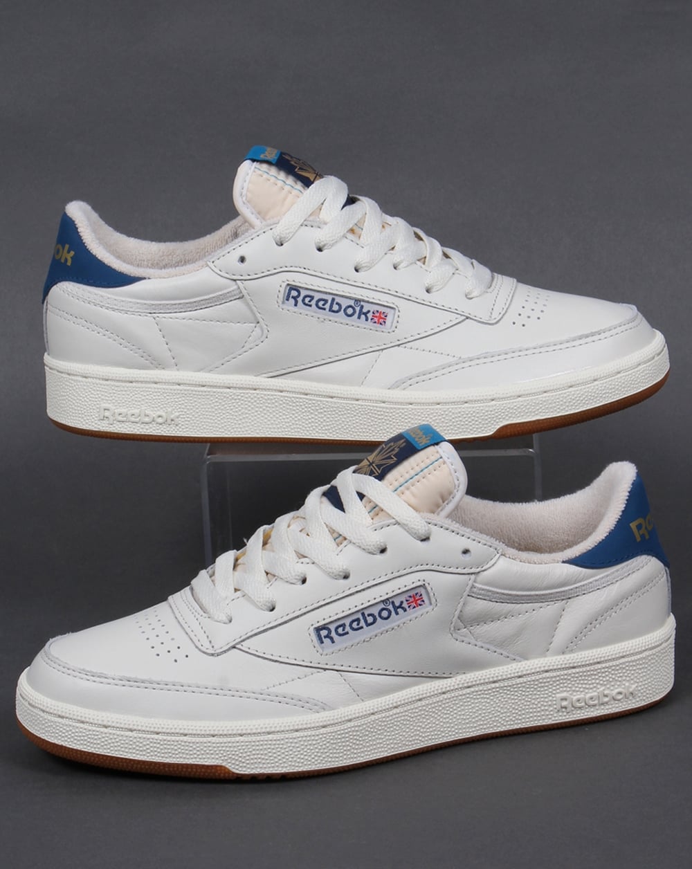 Reebok Club 85 Retro-Sneaker Kreideweiß/Blau