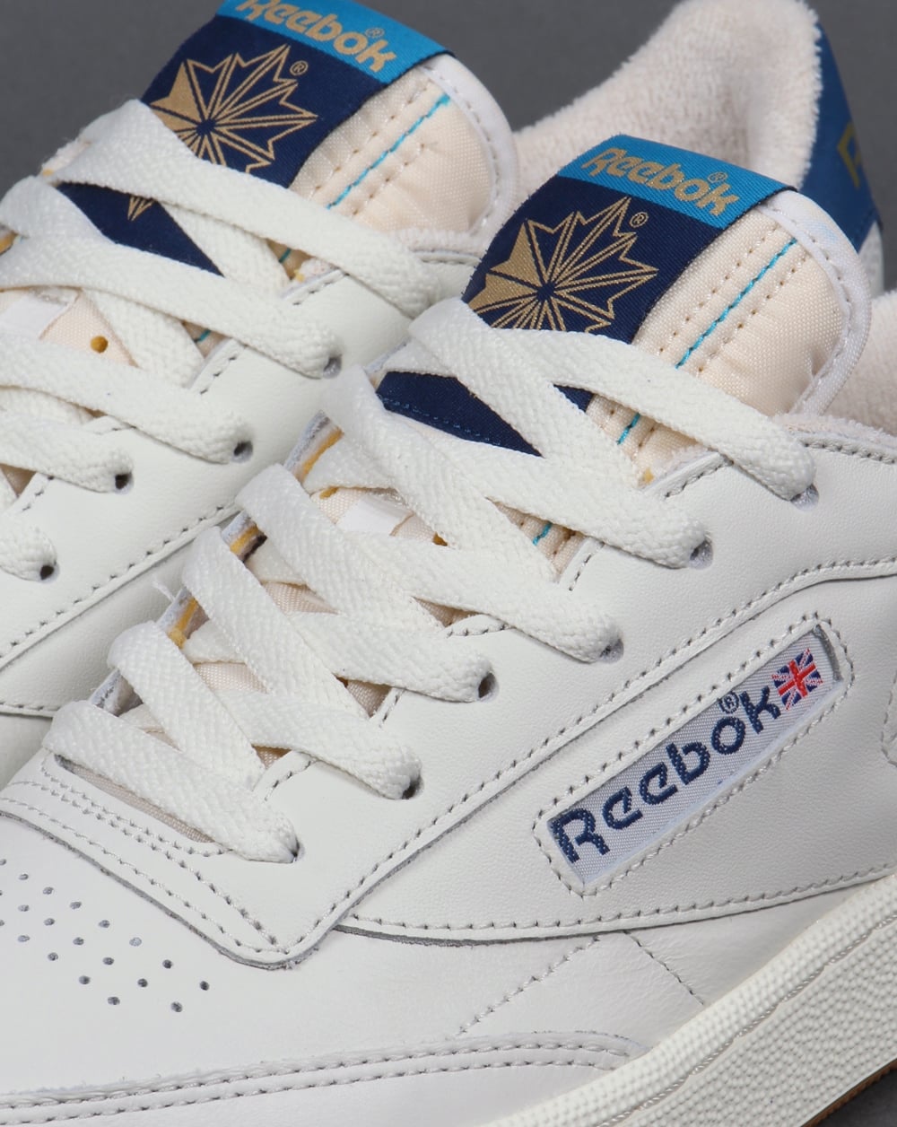 Reebok Club 85 Retro-Sneaker Kreideweiß/Blau