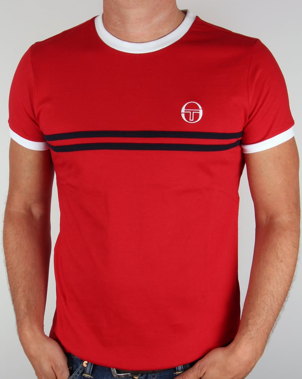Sergio Tacchini Super Mac T-Shirt Rot/Weiß