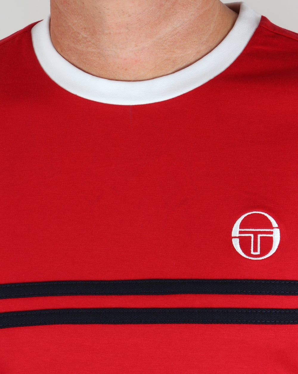 Sergio Tacchini Super Mac T-Shirt Rot/Weiß