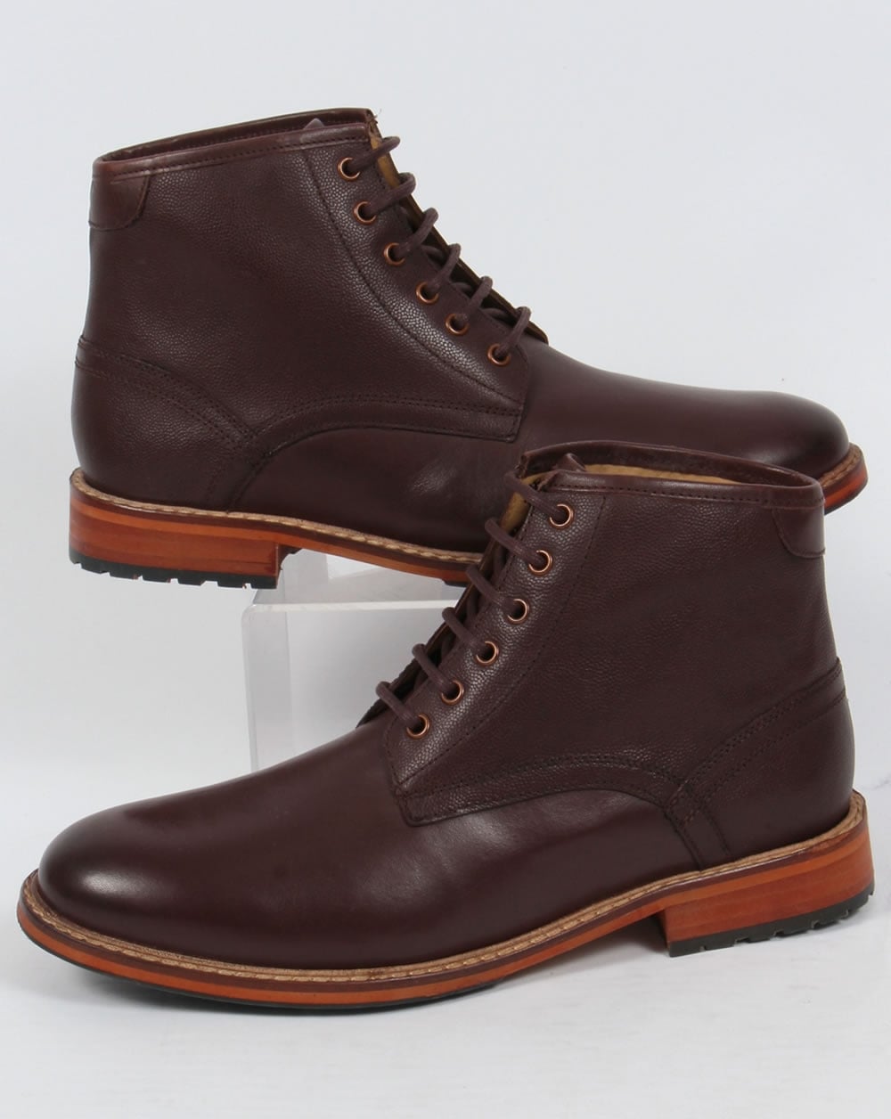 Lyle And Scott Everyman Lederstiefel Braun