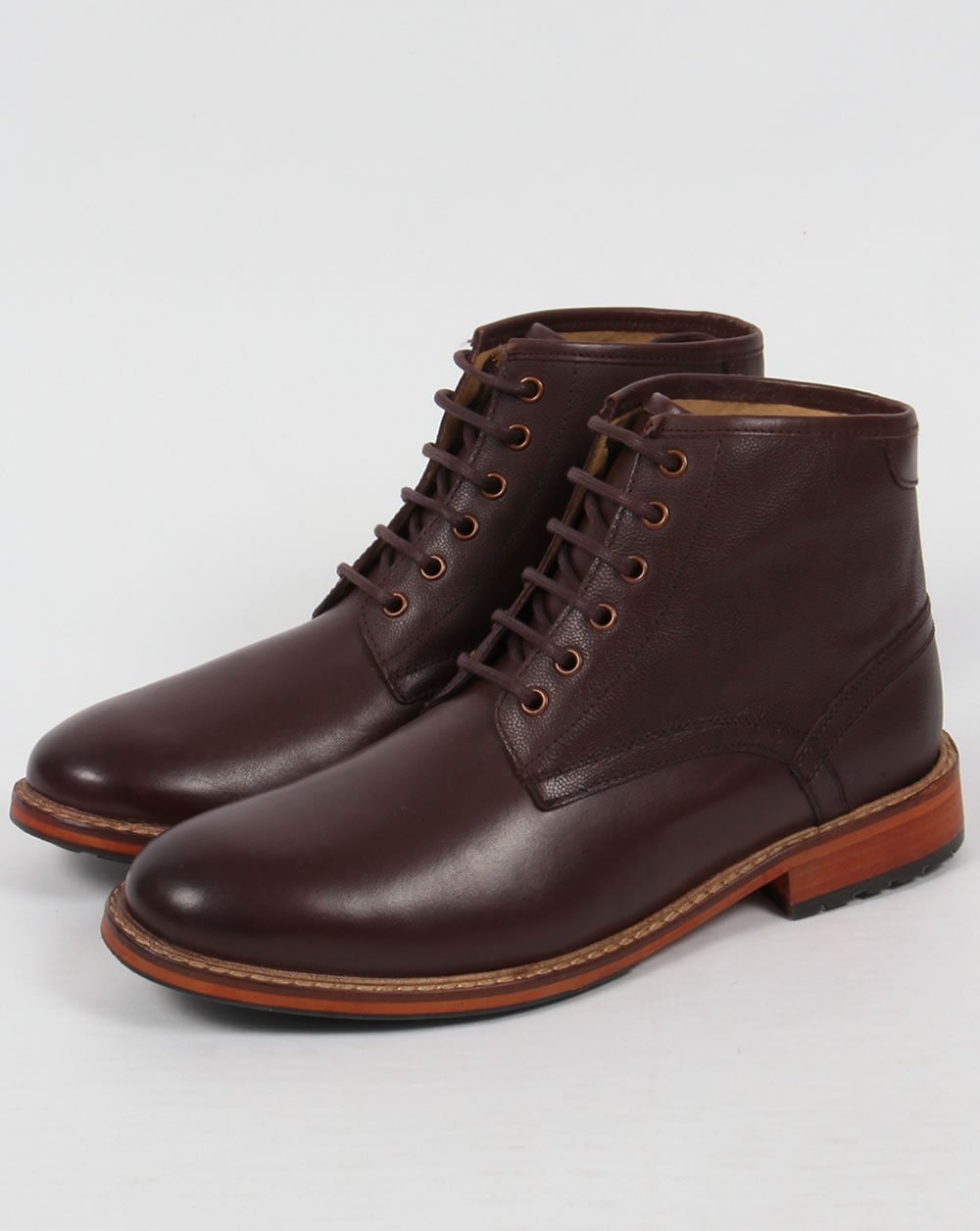 Lyle And Scott Everyman Lederstiefel Braun
