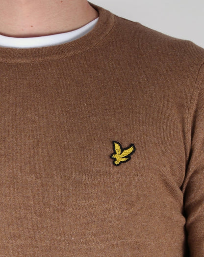 Lyle And Scott – Merinopullover in Brackenbraun