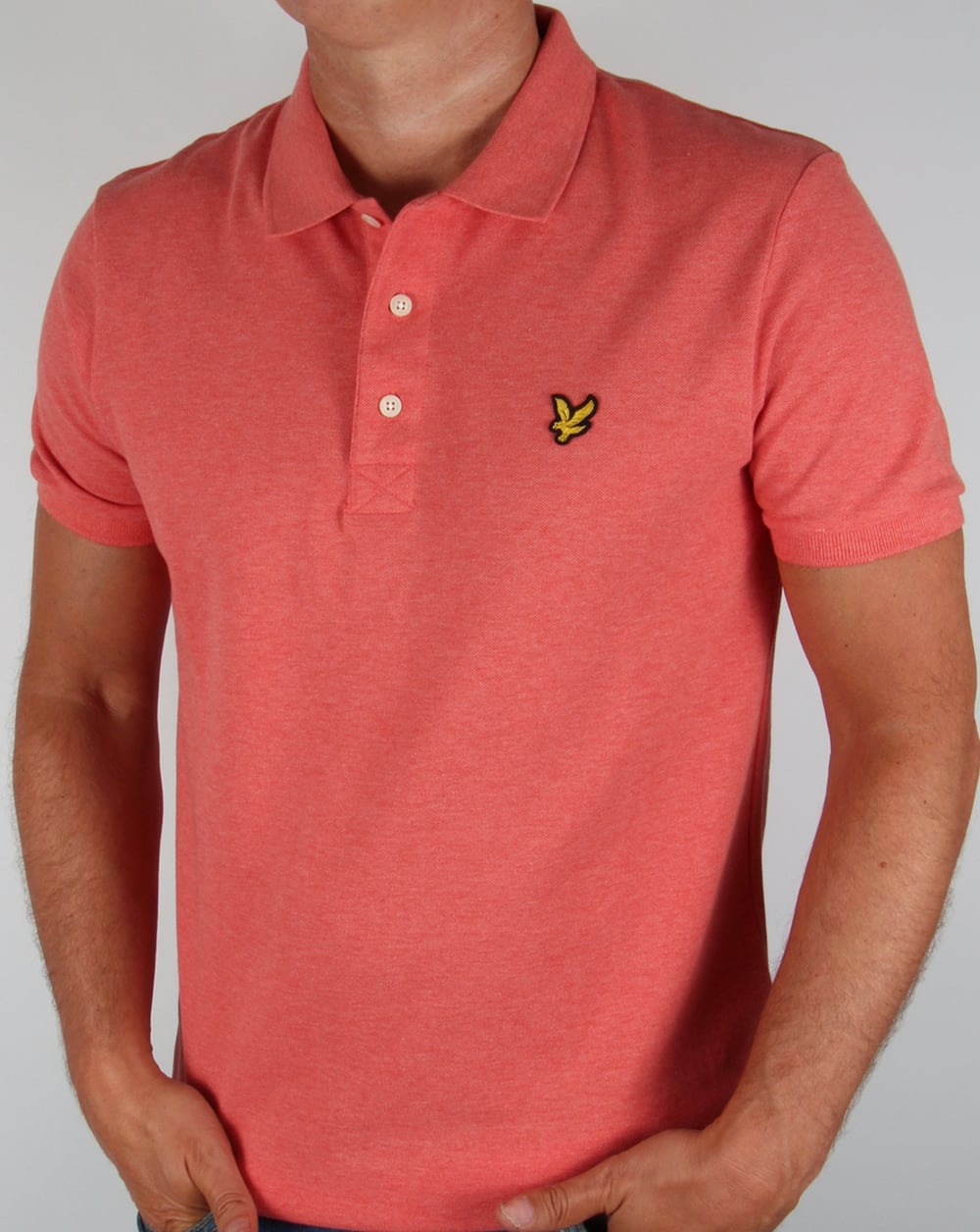 Lyle And Scott – Poloshirt in Terrakotta-Melange