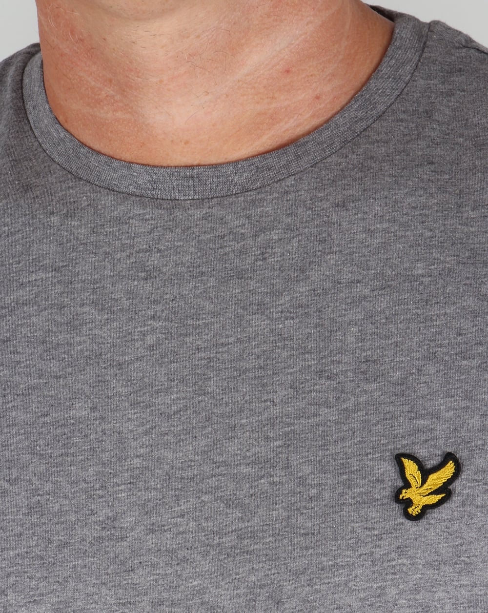 Lyle And Scott – Langärmliges T-Shirt in Mittelgraumeliert