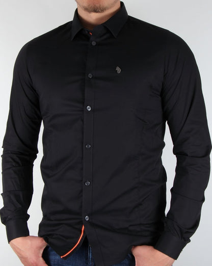 Luke Butchers Bleistifthemd Schwarz