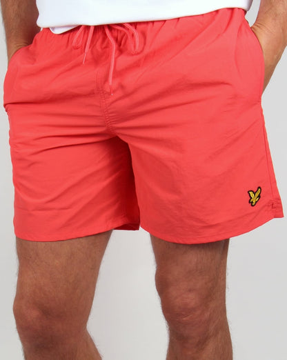 Lyle And Scott – Badeshorts in Zinnoberrot