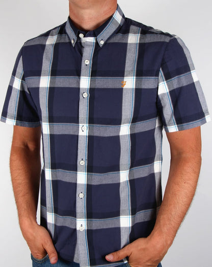 Farah Herne Karohemd, Marineblau