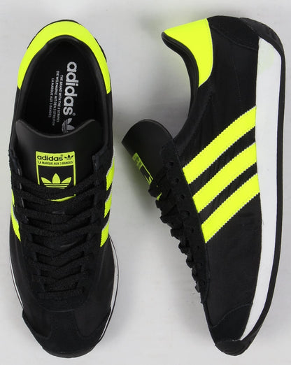 Adidas Country OG Sneaker Schwarz/Solargelb