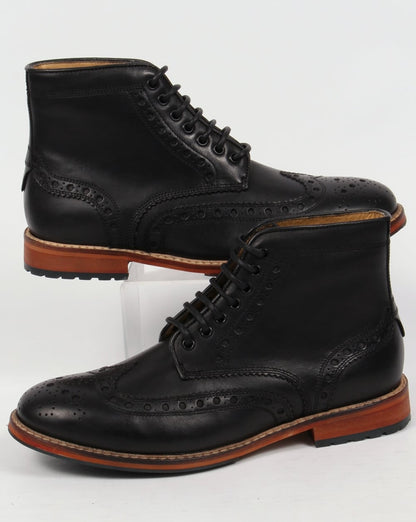 Lyle And Scott Deveron Brogue-Stiefel Schwarz