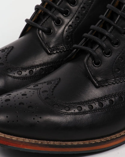 Lyle And Scott Deveron Brogue-Stiefel Schwarz