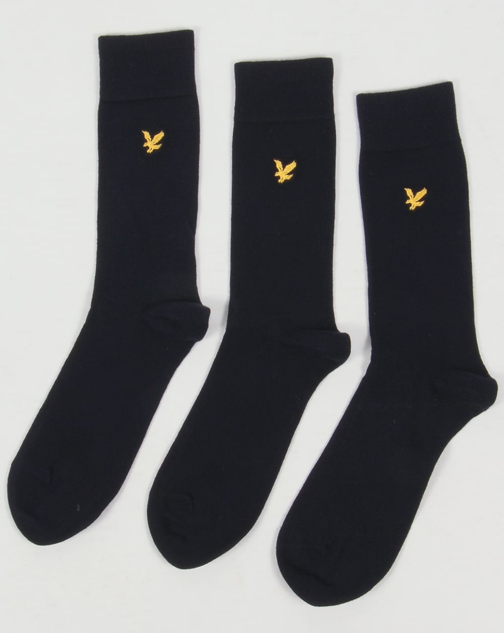 Lyle And Scott – Marineblaue Vintage-Socken im 3er-Pack