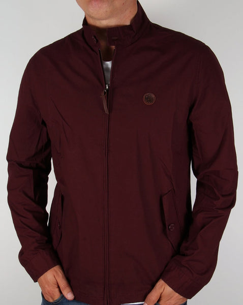 Pretty Green Kingsway Harrington Burgundy