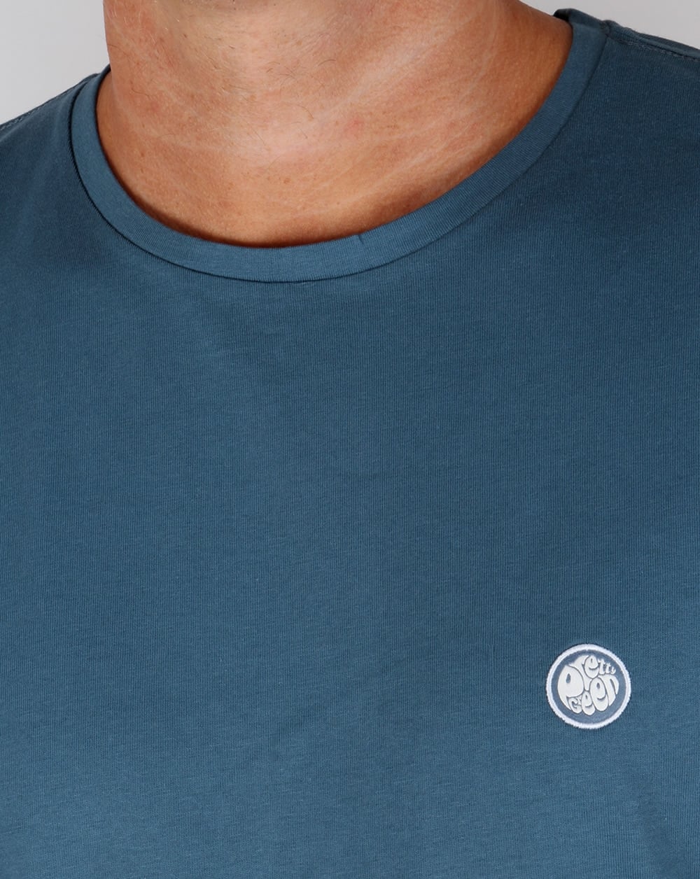 Pretty Green – T-Shirt mit Rundhalsausschnitt, Blaugrün
