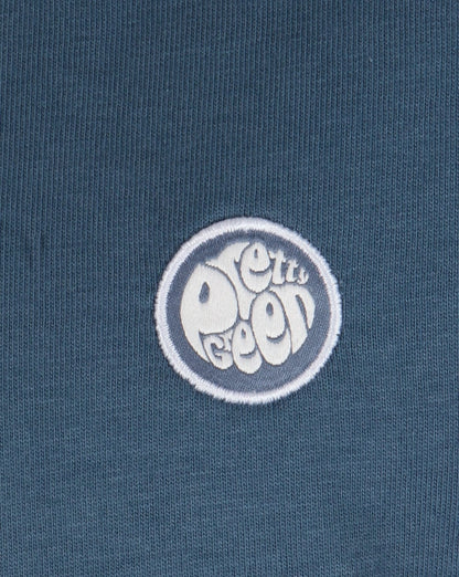 Pretty Green – T-Shirt mit Rundhalsausschnitt, Blaugrün
