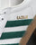 Adidas Gazelle Leather Trainers in White/Green/Gum