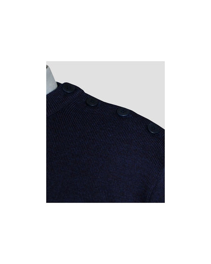 Armor-lux Marin Heritage Rundhalspullover Marineblau/Schwarz