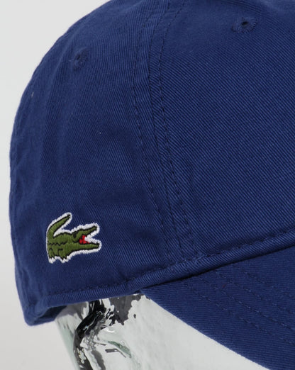 Lacoste Gabardine Baseballkappe Königsblau