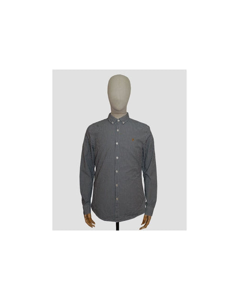 Farah Argyle Shirt Navy