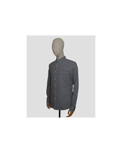 Farah Argyle Hemd Marineblau