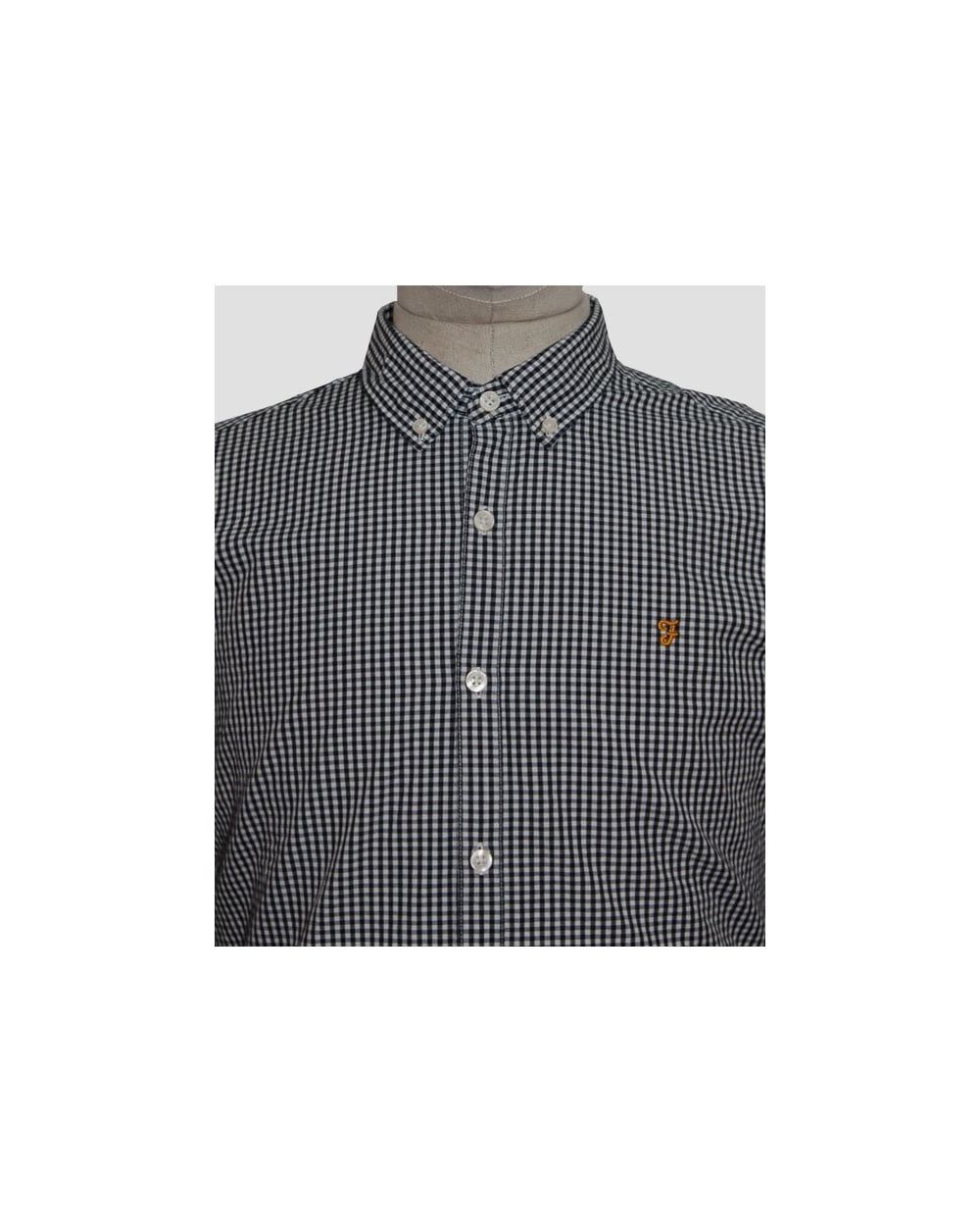 Farah Argyle Hemd Marineblau