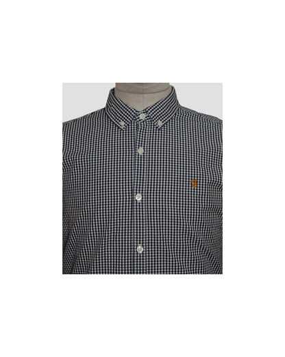 Farah Argyle Hemd Marineblau