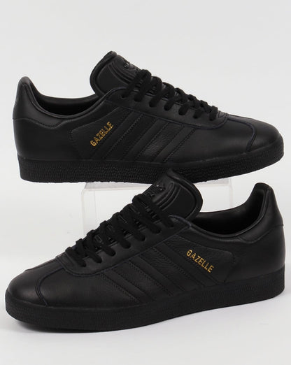 Adidas Gazelle Leder-Sneakers Triple Black