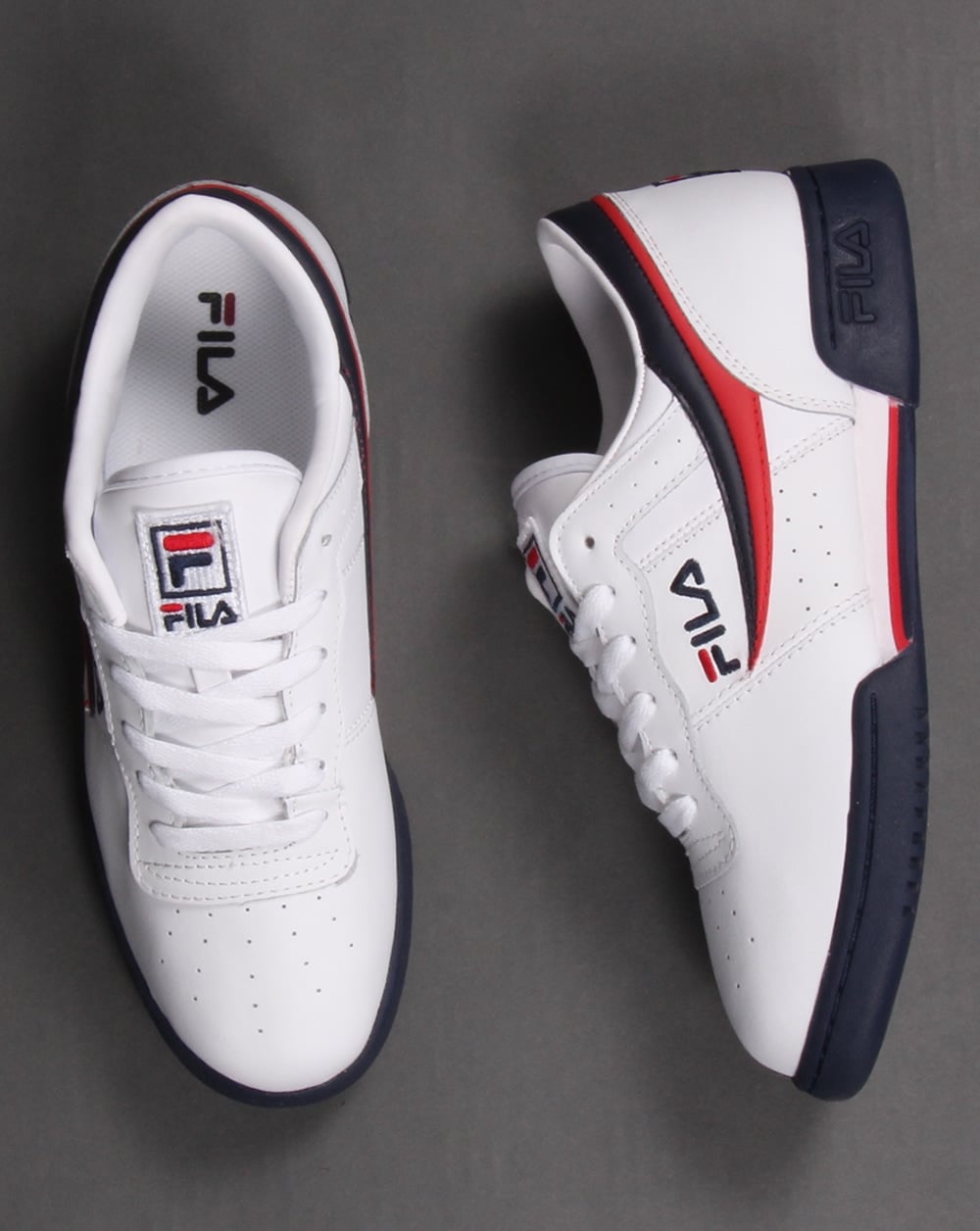Fila Heritage Original Fitness-Sneaker Weiß/Marineblau/Rot