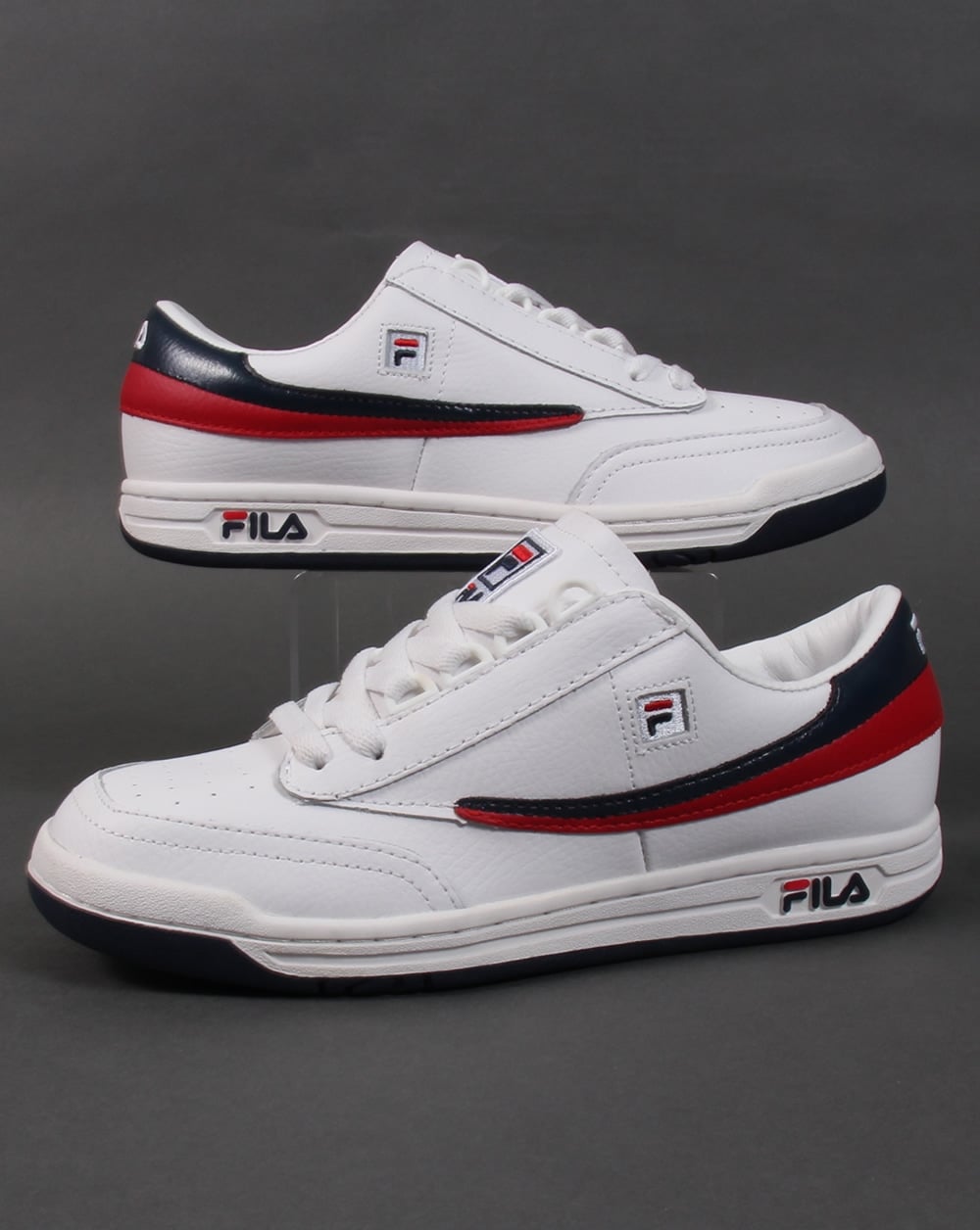 Fila Heritage Original Tennisschuhe Weiß/Marineblau/Rot