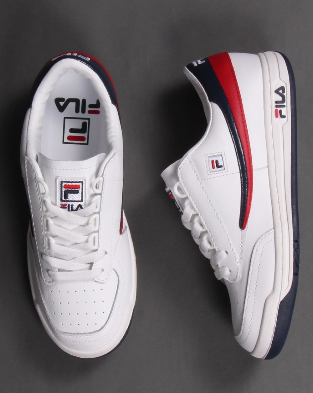 Fila Heritage Original Tennisschuhe Weiß/Marineblau/Rot