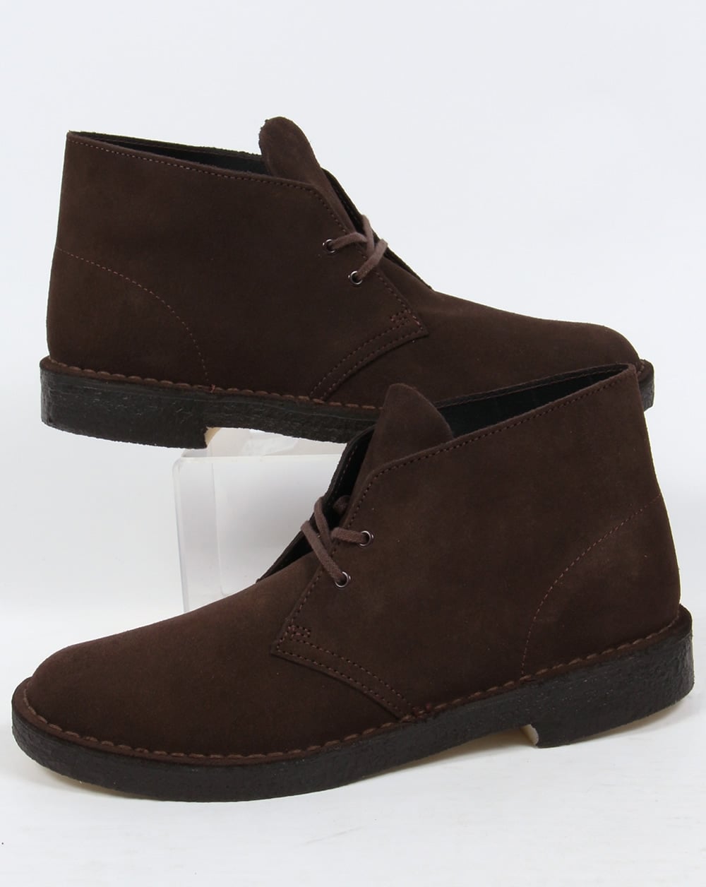 Clarks Originals – Wüstenstiefel aus braunem Wildleder