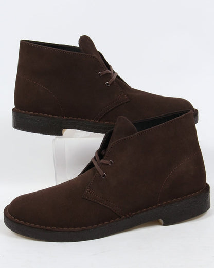 Clarks Originals – Wüstenstiefel aus braunem Wildleder