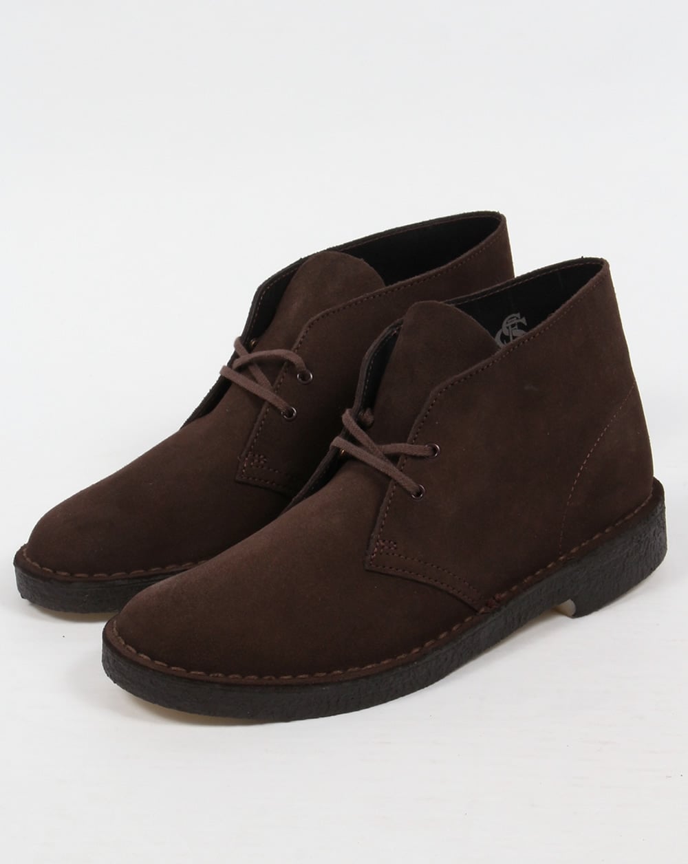 Clarks Originals – Wüstenstiefel aus braunem Wildleder