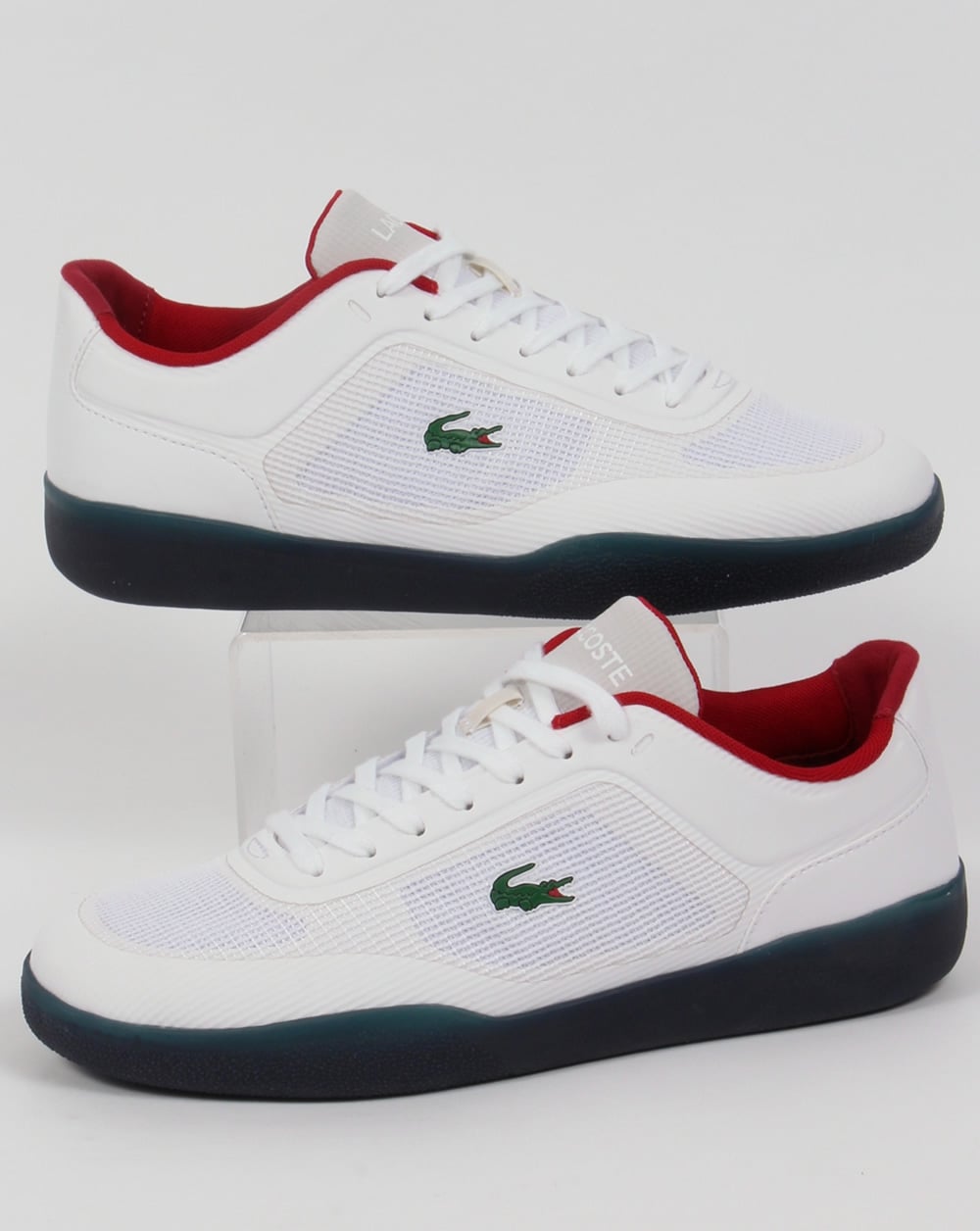 Lacoste Tramline Oly Sneakers Weiß/Marineblau