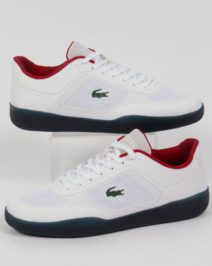 Lacoste Tramline Oly Sneakers Weiß/Marineblau