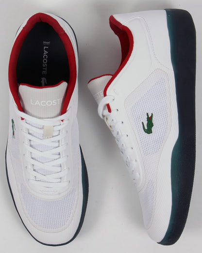 Lacoste Tramline Oly Sneakers Weiß/Marineblau