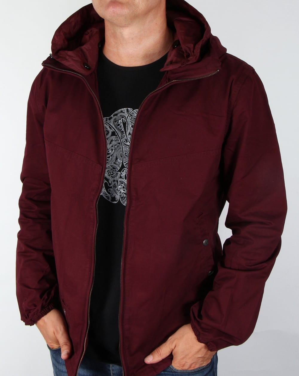 Pretty Green Sevenoaks Jacke Burgunderrot