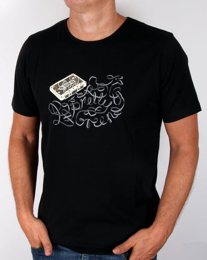 Pretty Green Kassetten-T-Shirt Schwarz