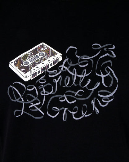 Pretty Green Kassetten-T-Shirt Schwarz