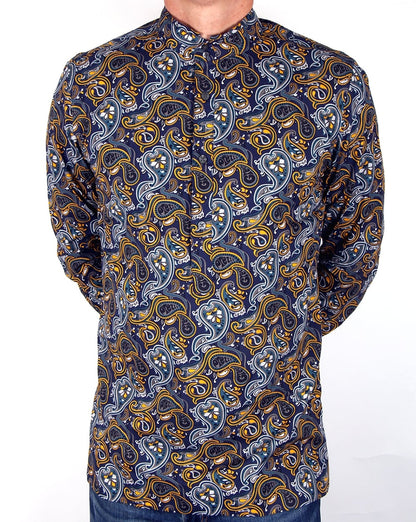 Pretty Green Stretford Kaftan Marineblau