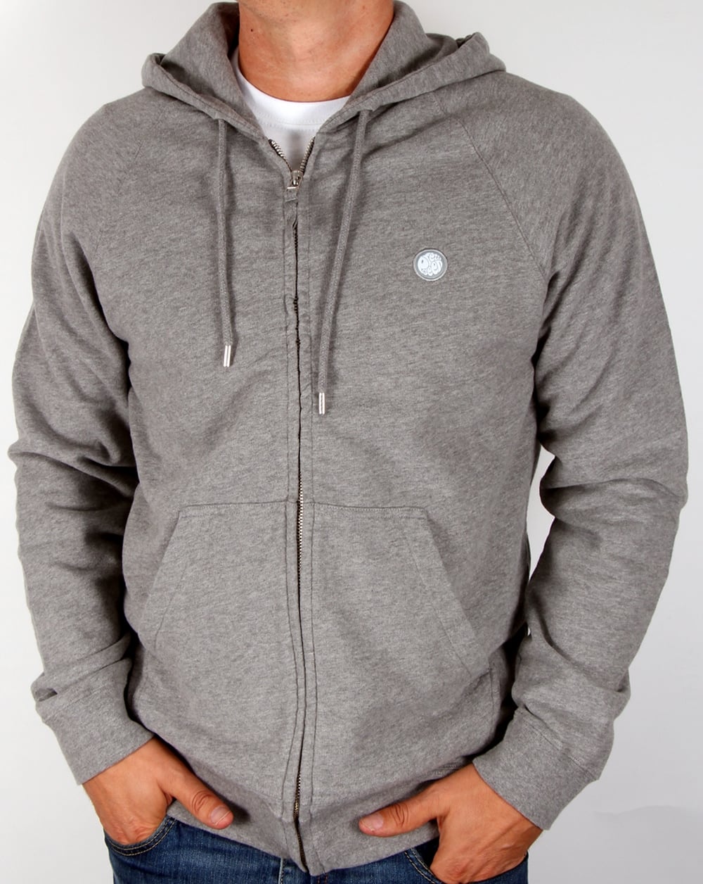 Pretty Green – Oxted Hoody – Mittelgrau meliert
