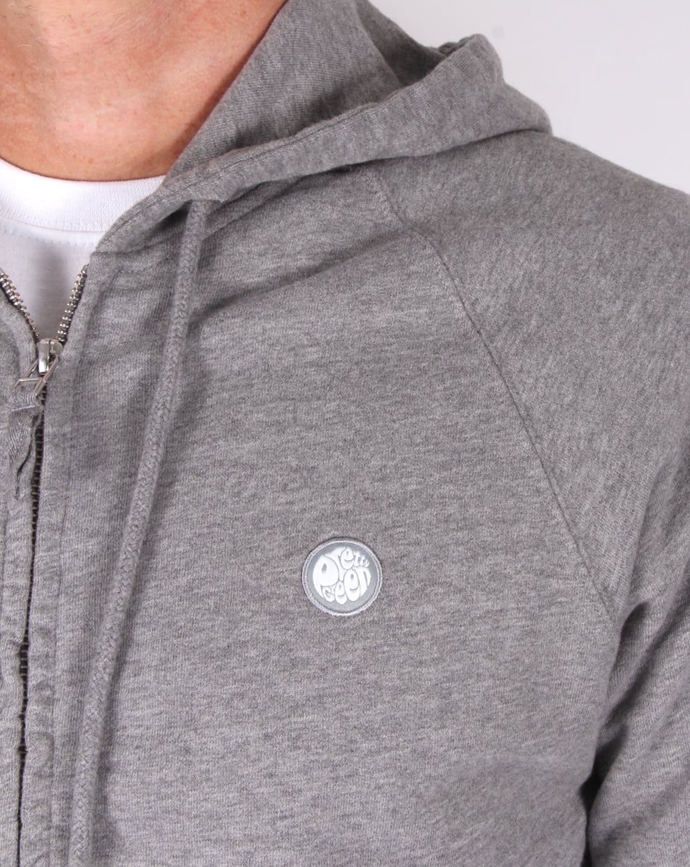 Pretty Green – Oxted Hoody – Mittelgrau meliert