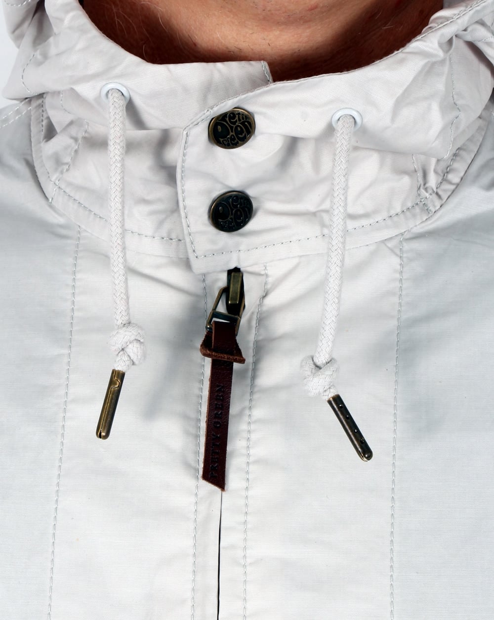 Pretty Green Wren Jacket Light Grey
