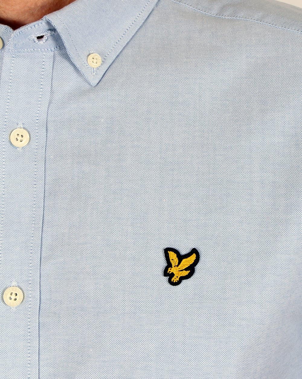 Lyle And Scott Oxford Kurzarmhemd Himmelblau