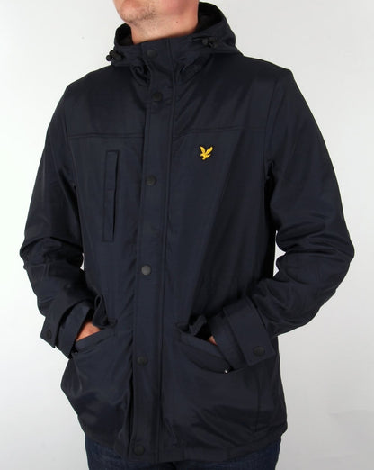 Lyle And Scott – Jacke mit Microfleece-Futter in Marineblau