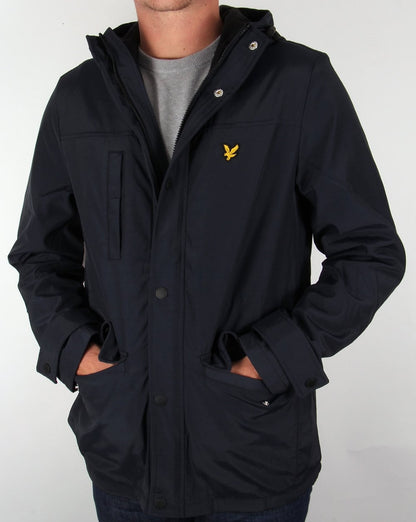 Lyle And Scott – Jacke mit Microfleece-Futter in Marineblau