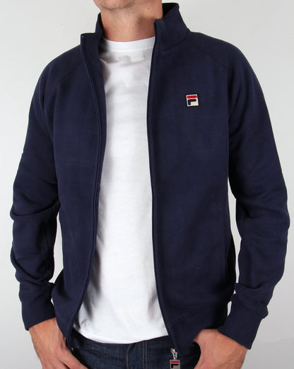 Fila – Vintage Funnel Sweat – Trainingsjacke in Marineblau