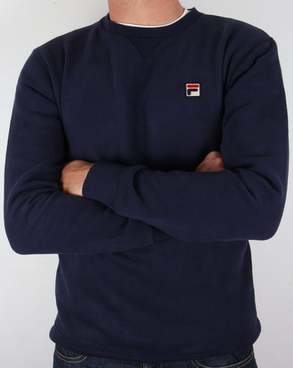 Fila Vintage Premium-Sweatshirt in Marineblau