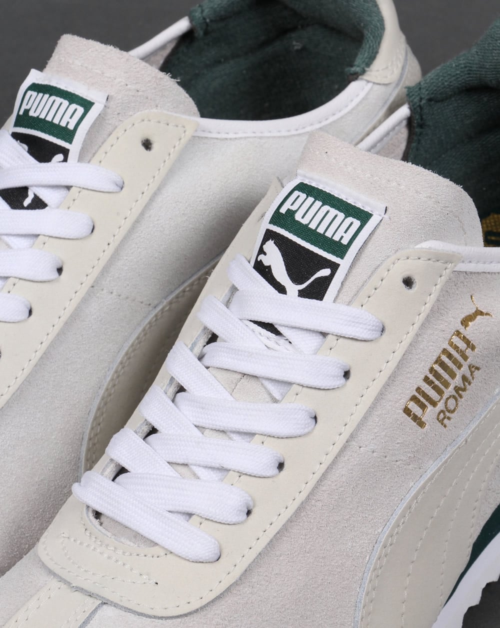 Puma Roma OG Leder-Sneaker Weiß/Grün